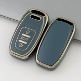 Gold TPU Car Key Cover For  Audi Key Protect Case
