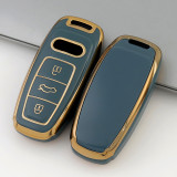Gold TPU Car Key Cover For  Audi Key Protect Case