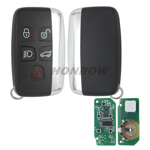 For Landrover 4+1 button smart key with Keyless Go Feature and Pcf7953 Transponder chip    with 315MHZ