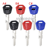 For Triumph motorcycle key blank,please choose the color