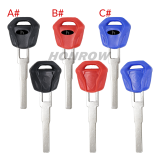For Triumph motorcycle key blank,please choose the color