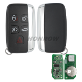 For Landrover 4+1 button smart key with Keyless Go Feature and Pcf7953 Transponder and 434Mhz
