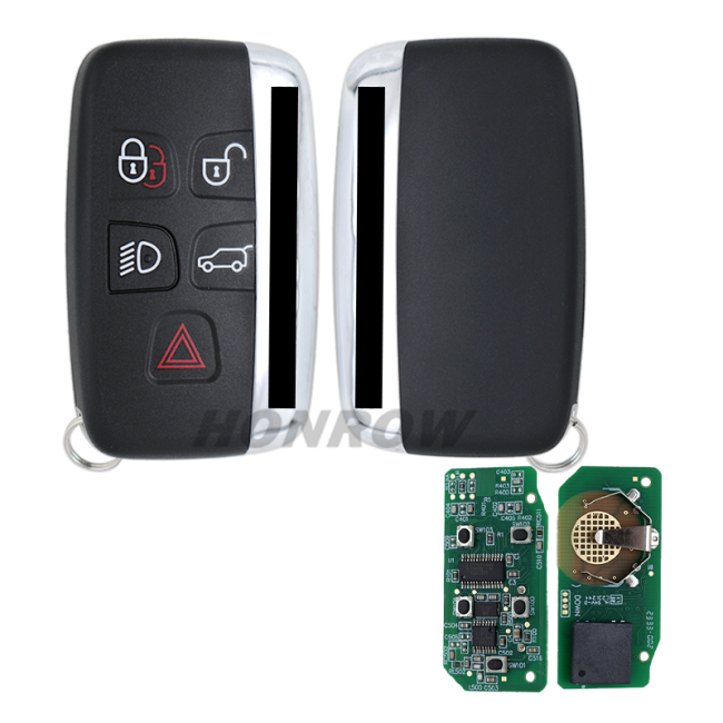 For  Landrover 4+1 button smart key with Keyless Go with ID49 chip and 433Mhz