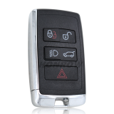 For Landrover modified 4+1 button smart remote key with Keyless Go Feature and Pcf7953 Transponder and 315Mhz