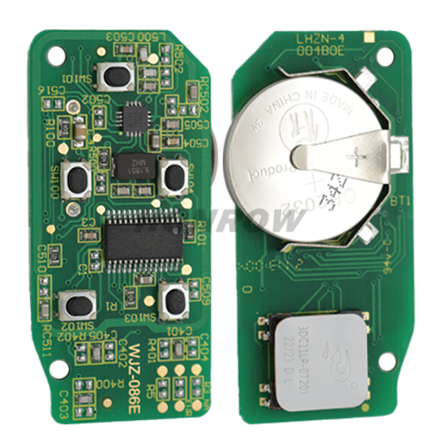 For Landrover 4+1 button smart key with Keyless Go Feature and Pcf7953 Transponder and 315Mhz