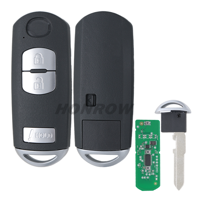 For Mazda Smart Remote Key 3 Button Fob FSK 315MHz ID49 Chip  FCC ID: WAZSKE13D01