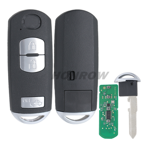 For Mazda Smart Remote Key 3 Button Fob FSK 433MHz ID49 7953 Chip  Model: SKE13E-01