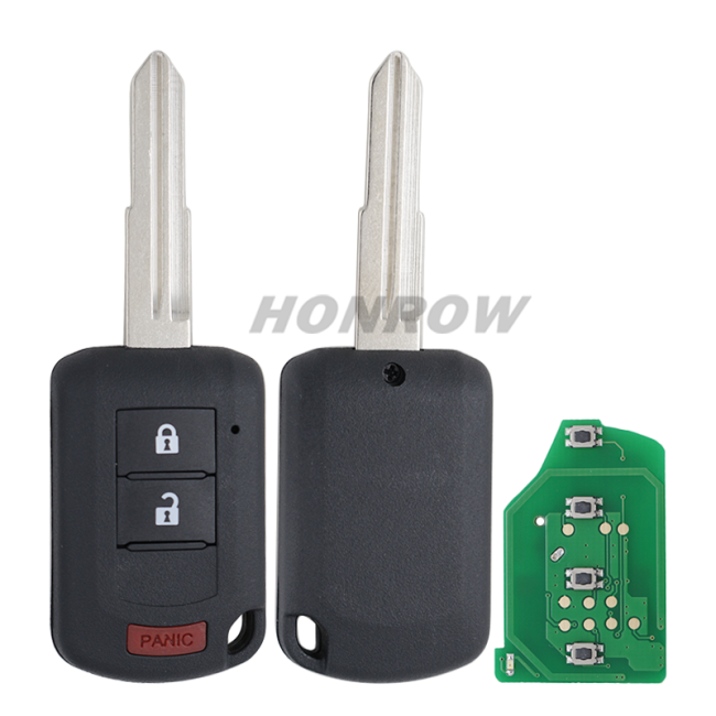 For Mitsubishi 2+1 button remote Key Fob with 315MHz ID47 PCF7938 chip Part No: 6370C135 FCC:OUCJ166N 850G-J116N