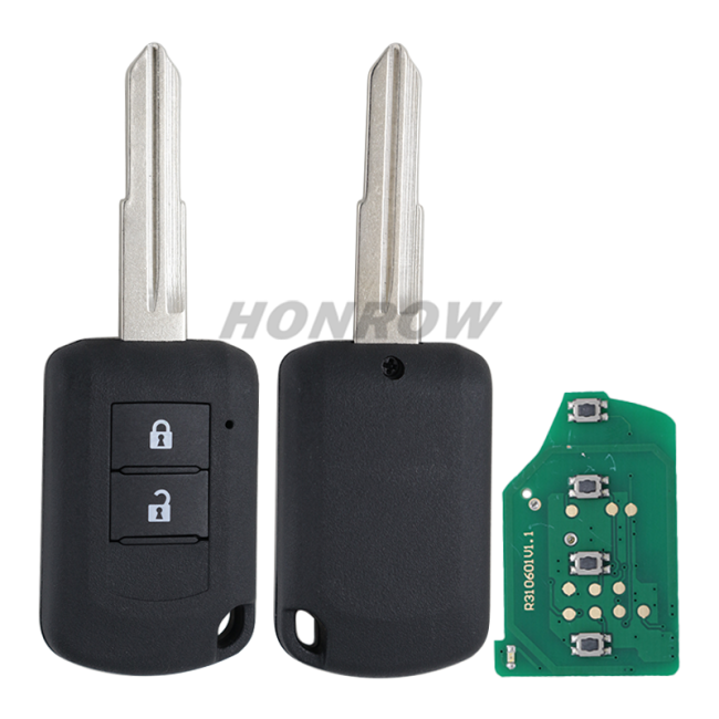 For Mitsubishi Mirage Outlander ASX 2 button remote key with 433MHz PCF7941/ID46 Chip  FCC ID:6370B941