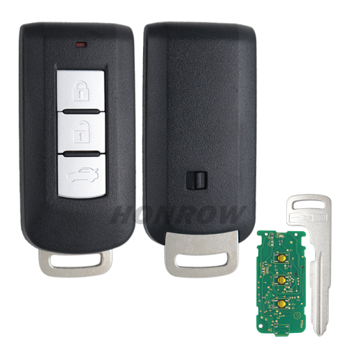 After make For Mitsubishi 3 button keyless smart remote key with 434mhz & PCF7952 chip CBD-644M-KEY-E 3G-2  CMII ID:2012DJ3230 743B CE1731