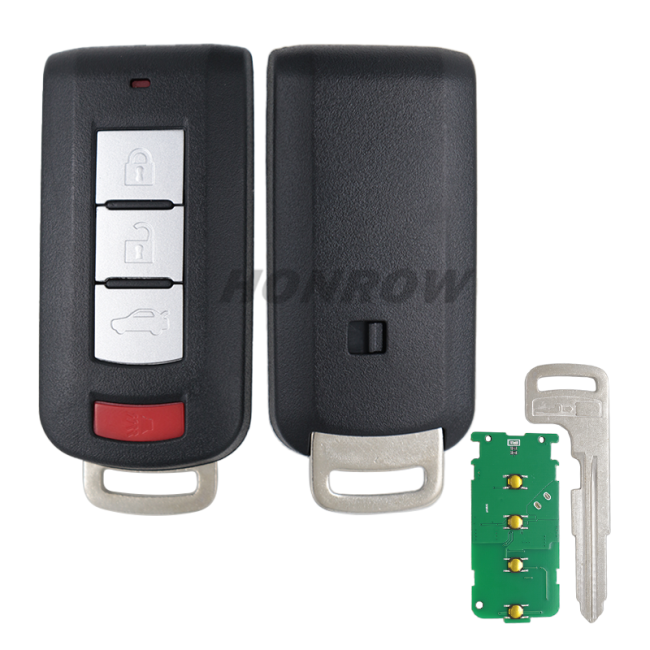 After Maket For Mitsubishi 3+1 button keyless smart remote key with 315mhz & PCF7952 chip FCC ID:OUC644M-KEY-N