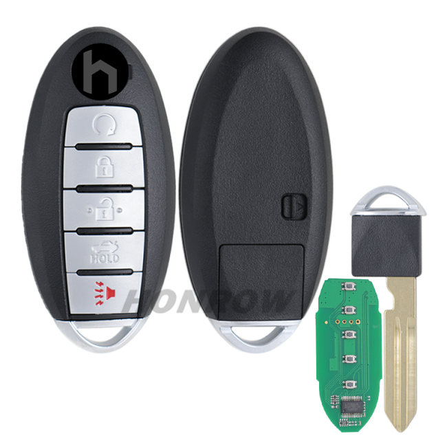 For Nissan Patrol 5 button remote key 433.92mhz,  PCF7952  FCC ID: KR5S180144014