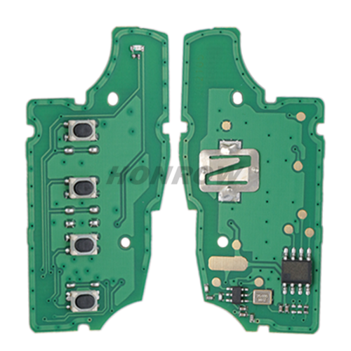 For Nissan 4 button remote key with 433mhz electronic wave modle