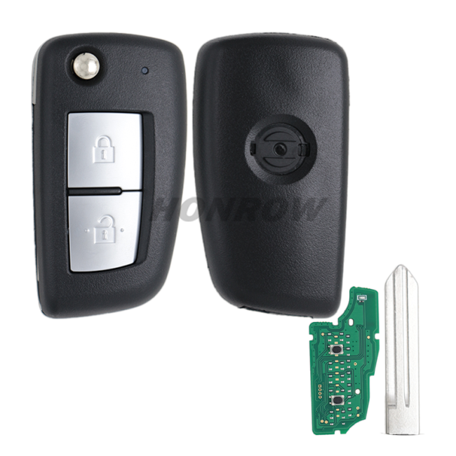 For Nissan 2 button remote key with 433mhz with 7961M chip