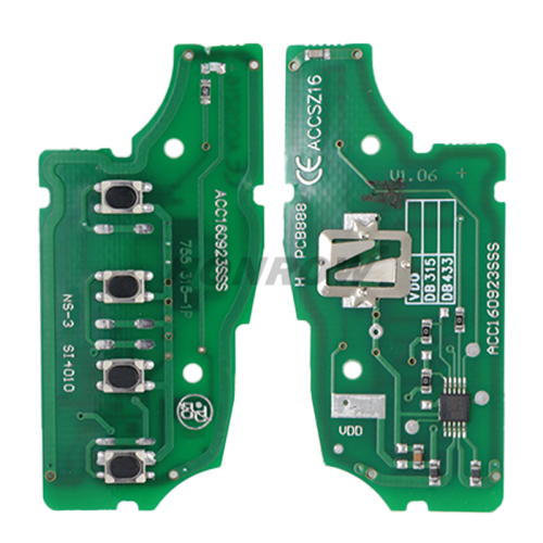 For Nissan 3 button  remote key with 315mhz (VDO modle)