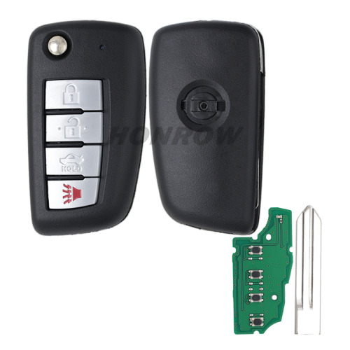 For Nissan 4 button  remote key with 315mhz (electronic wave modle )
