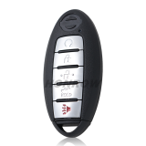 For Nissan 5 button Smart Remote Car Key With  433.92MHz  PCF7945/HITAG AES (4A CHIP) FCCID: KR5TXN4  CONTINENTAL# : S180144803