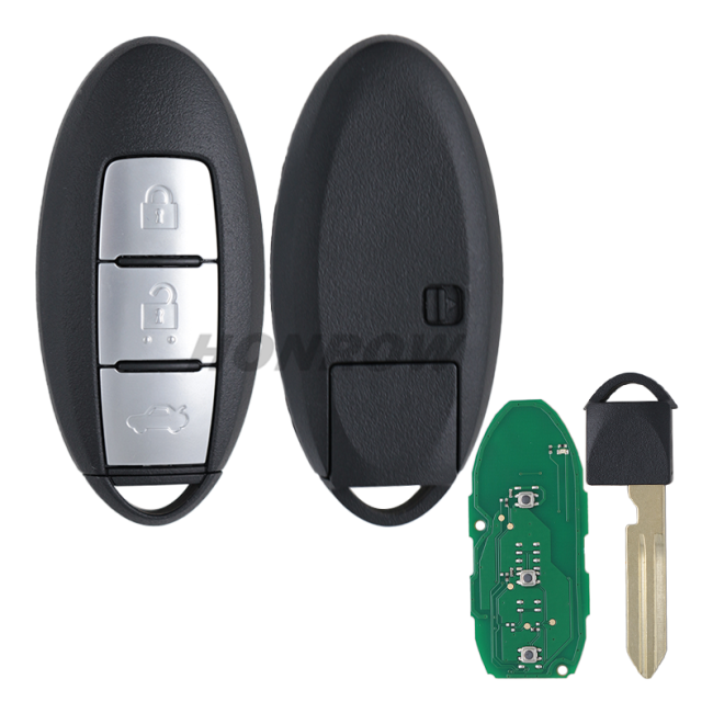 For Nissan 3 button remote key 433.92mhz, chip: smart46-PCF7952 Continental:S180144018 CMIIT ID:2011D2917 TRC /LPD/2011/78 KCC-CRM-TAL-S180144014