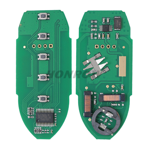For Nissan 5 button Smart Remote Car Key With  433.92MHz PCF7952A / HITAG 2 / 46 CHIP FCCID:CWTWB1G744