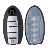 For Nissan 5 Button Keyless Car Remote Smart Key Fob with 433.92MHz 4A Chip Continental NR: S180144905 FCC ID: KR5TXN7