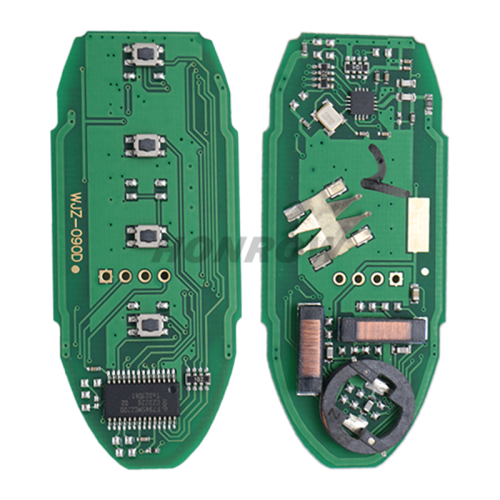 For Nissan 4 button Smart Remote Car Key with 433Mhz PCF7945/HITAG AES (4A CHIP) CONTINENTAL NR : S180144313 FCCID: KR5S180144014