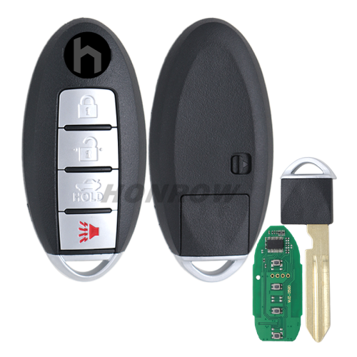For Nissan 4 button Smart Remote Car Key with 433MHZ PCF7952A / HITAG 2 / 46 CHIP FCC ID:   CWTWB1U787