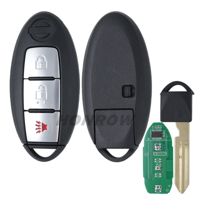 For Nissan 2+1 button remote key with 315MHz FSK  PCF7952A / HITAG 2 / 46 CHIP model, used for March  FCC ID: CWTWB1U808 IC:1788D-FWB1U808