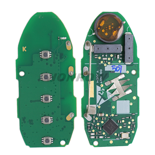 For Nissan 5 Button Keyless Car Remote Smart Key Fob with 433.92MHz 4A Chip Continental NR: S180144905 FCC ID: KR5TXN7