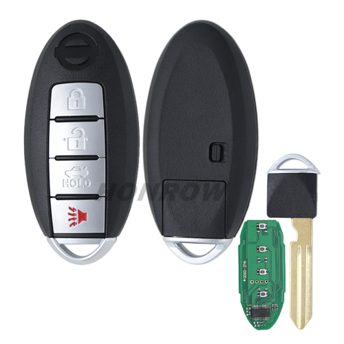 For Nis 4 button remote key for Nis Teana  433.92mhz chip:7953X Continental: S180144018 IC:7812D-S180014 ANATEL-2845-11-2149 FCCID:KR5S180144014  CMIIT ID:2011D)2917 RLVCOSM-0819
