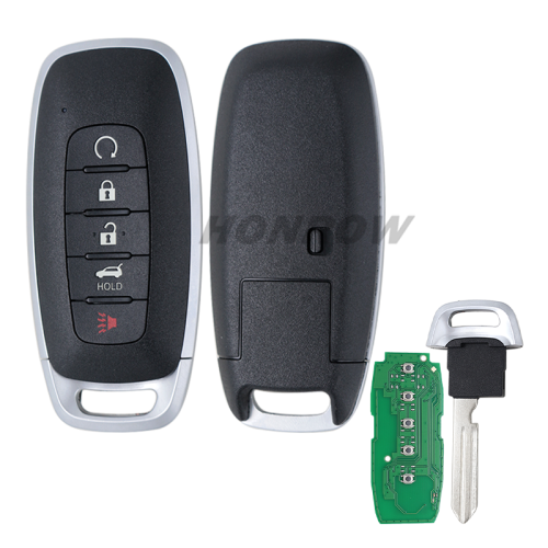 For Nissan 4+1 Button smart key with FSK 433.92MHz  NCF29A1M HITAG AES 4A CHIP FCC ID: KR5TXPZ3  IC: 7812D-TXPZ3