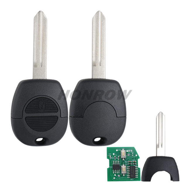 For Nissan 2 button remote key with 433MHz NO Chip with NSN14 blade for Patrol Almera Micra Primera Navara Serena Vanette X-Trail P/N: 28268-8H700