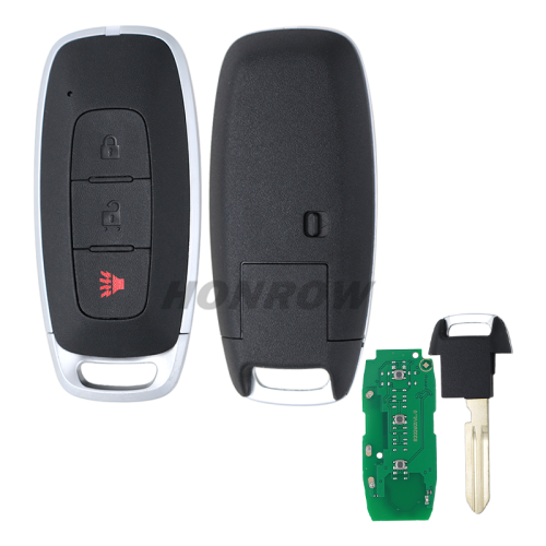 For Nissan 2+1 Button smart key with 433MHz NCF29A1M  HITAG AES 4A CHIP FCC ID: KR5TXPZ1  PN: 285E3-5MR1B