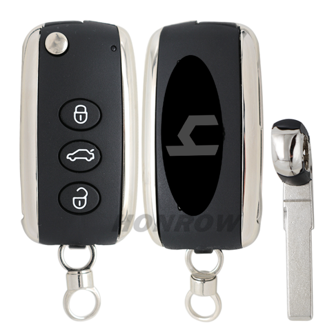 For Bentley high quality   3 button remote key blank