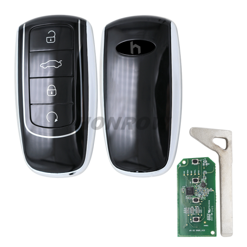 For Chery OEM 4 button Smart Remote Key with 434Mhz Hitag-AES NCF29A1M 4A Chip