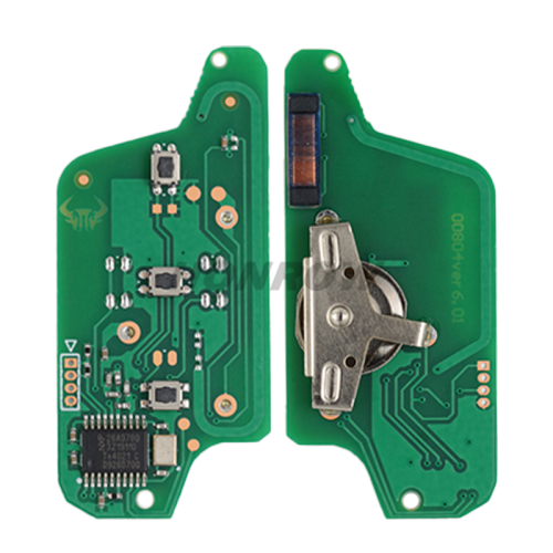 For Peugeot ASK 3 button flip remote key with VA2 307 blade (With Light button)  433Mhz PCF7941 Chip (Before 2011 year)