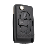 For Peu FSK 4 button flip remote key with VA2 307 blade 433Mhz 46 Chip