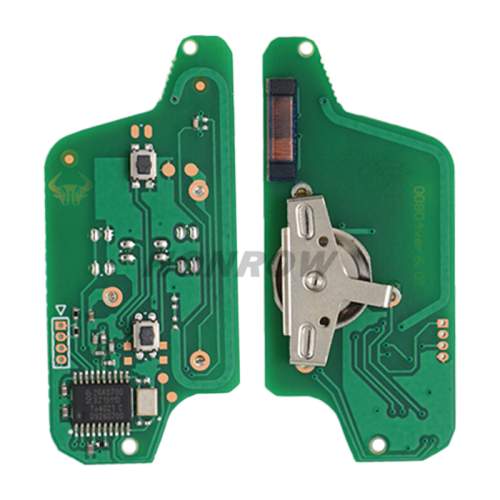 For Peu FSK 2 button flip remote key with VA2 307 blade 433Mhz 46 Chip