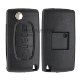 For Peugeot ASK 3 button flip remote key with HU83 407 blade  (With Light button) 433Mhz PCF7941 Chip (Before 2011 year)