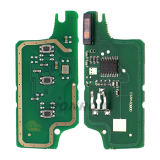 For Peugeot 3 button flip remote key with HU83 407 blade ( With trunk button) 433Mhz ID46 PCF7961 Chip FSK Model