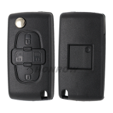 For Peu FSK 4 button flip remote key with VA2 307 blade 433Mhz 46 Chip