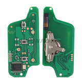 For Peugeot ASK 3 button flip remote key with VA2 307 blade (With trunk button)  433Mhz PCF7941 Chip (Before 2011 year)