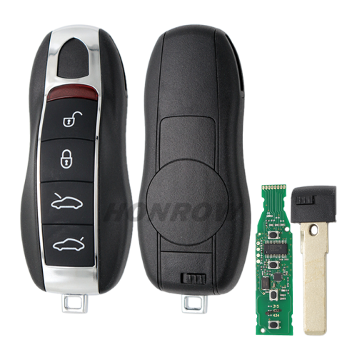 For Por 4 button non-keyless remote key with PCF7945PC1800 Chip 433mhz