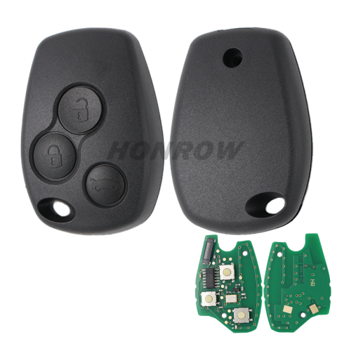 After market For Renault Clio3/Kangoo/Trafic 3 button remote key with 433Mhz and ID46 original PCF7947 (after 2008 year)