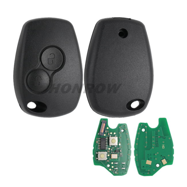 After market For Renault Clio3/Kangoo/Trafic 2 button remote key with 433Mhz and ID46 original PCF7946    (before 2008 year)