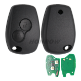 For Renault 2 button remote key with 433mhz & 7961M(HITAG AES) chip no blade