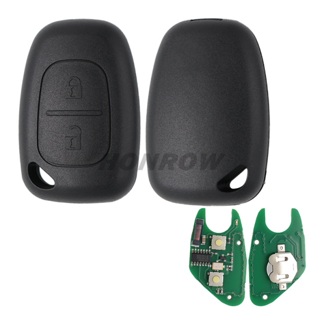 Aftermarket For Renault Trafic/Master/Kango  2 button remote key with 433Mhz and  ID46 original PCF7946