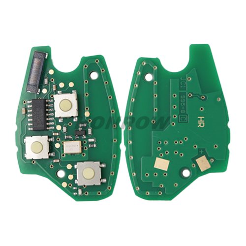After market For Renault Clio3/Kangoo/Trafic 3 button remote key with 433Mhz and ID46 original PCF7947 (after 2008 year)
