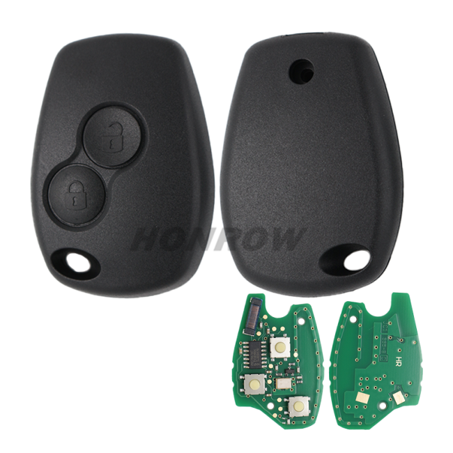 After make For Renault Clio3/Kangoo/Trafic 2 button remote key with 433Mhz and ID46  original PCF7947  (after 2008 year)