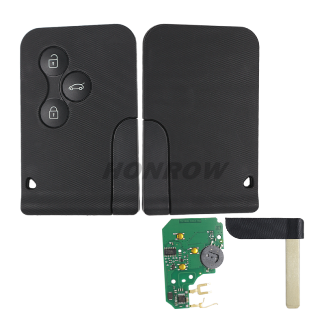 For Renault Megane 3 button remote key with 433Mhz original PCF7947 Chip (Without Logo)
