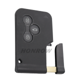 For Renault Megane keyless go 3 button remote key with PCF 7942A chip-434mhz